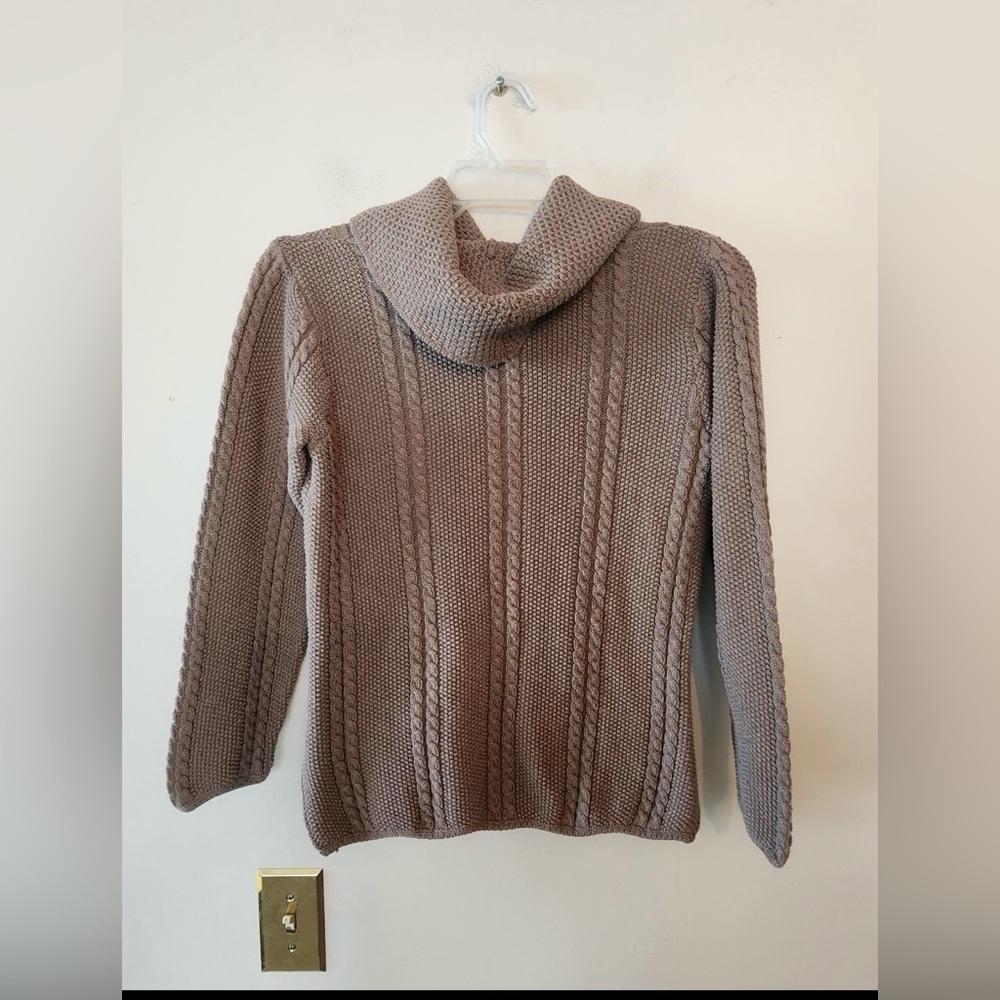 Jeanne Pierre brown knitted sweater size womens large - Picture 2 of 3
